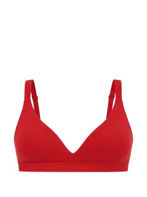 Armani Exchange logo-tape triangle bra Red AF10891EW000435