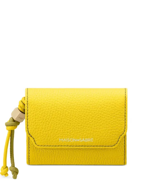 MAISON de SABRÉ Leather Trifold Wallet Yellow WATRI