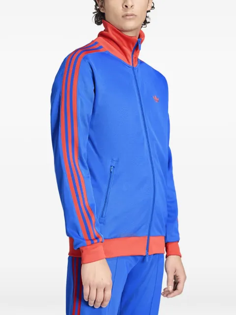 adidas logo-embroidered striped sweatshirt Blue KE2412