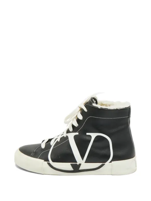 Valentino Garavani Pre-Owned VLogo Signature high-top sneakers Black 1303347