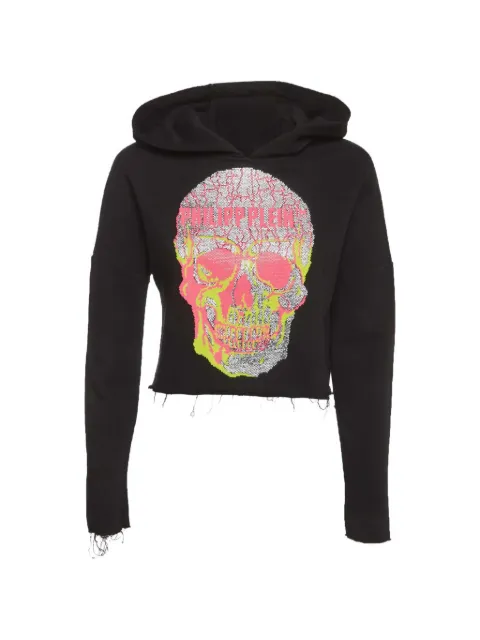 Philipp Plein logo-print hoodie Black 1347587