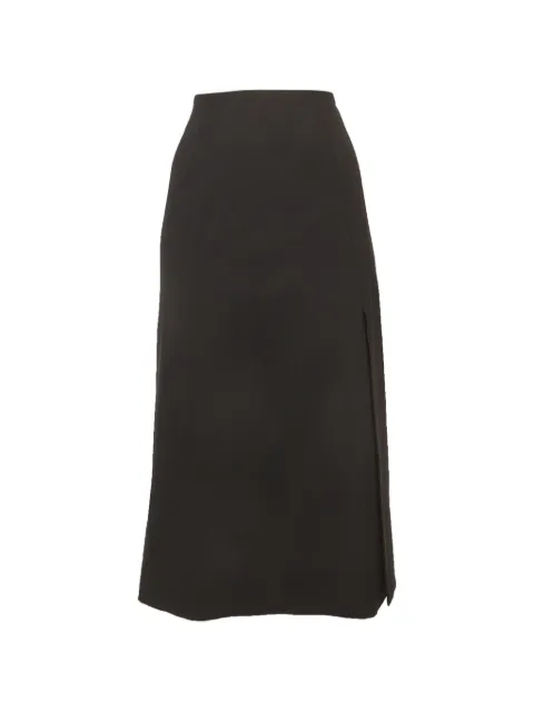 Loro Piana Pre-Owned zip-fastening midi skirt Black 1305583