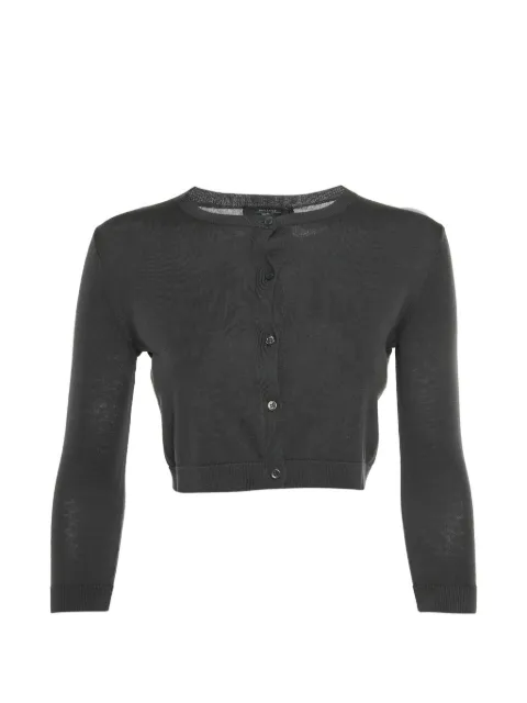 Weekend Max Mara cropped button-up cardigan Grey 1326758