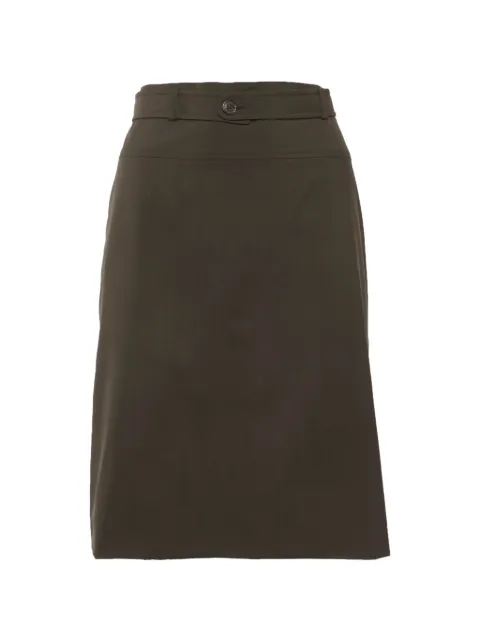 Jil Sander Pre-Owned belted pencil midi skirt Brown 1324568