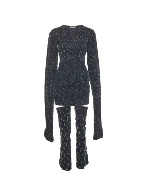 424 embellished textured set Blue 1329401