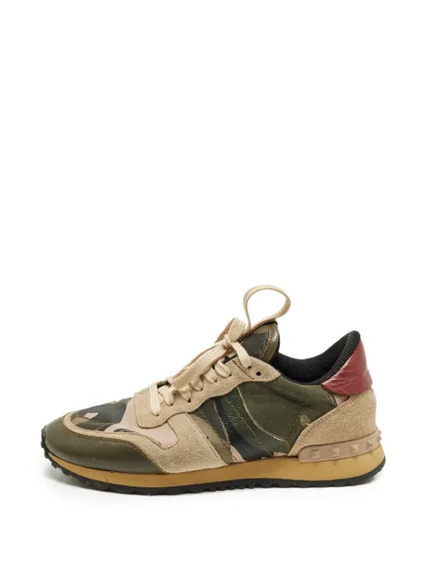 Valentino Garavani Pre-Owned Rockrunner camouflage sneakers Green 1271407