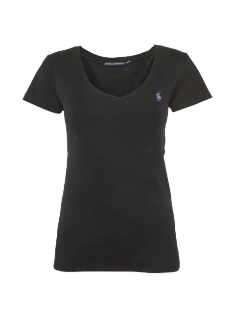 Ralph Lauren Vintage V-neck jersey T-shirt Black 1289294