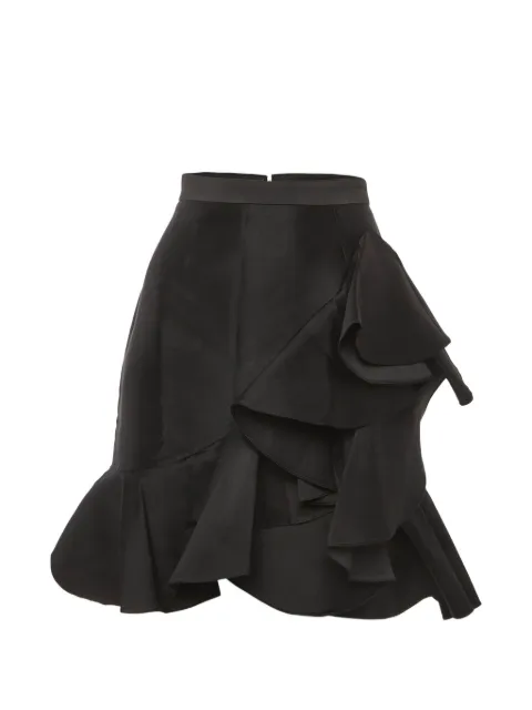 Stella McCartney Pre-Owned ruffled mini skirt Black 1316027