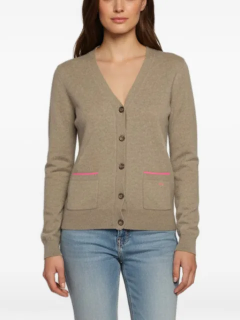 Celine Pre-Owned button-front fine-knit cardigan Neutrals 1341239