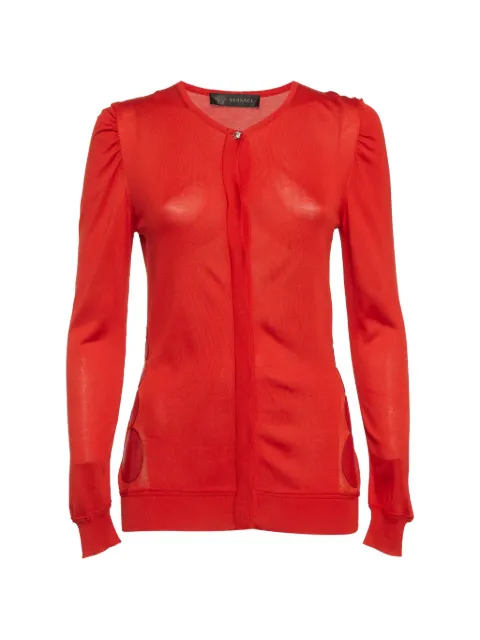 Versace Pre-Owned long-sleeved cardigan Red 1306897