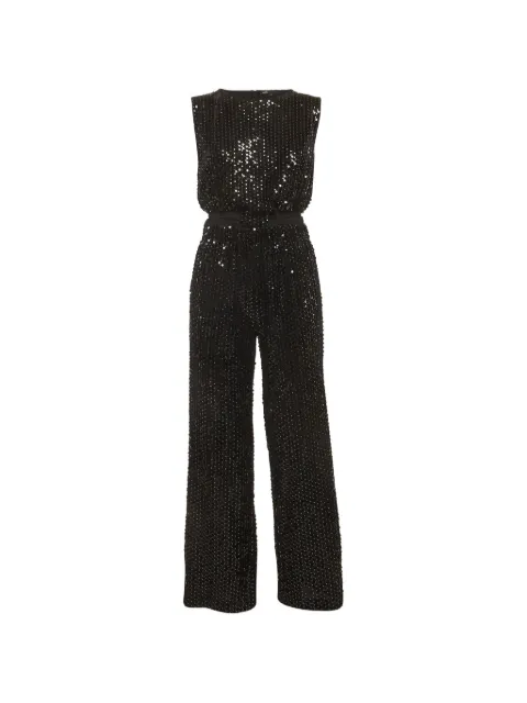 Maje sequin-embellished velvet trousers set Black 1328783