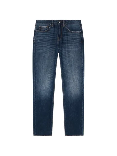 Armani Exchange faded whiskered jeans Blue XM000070AF21934