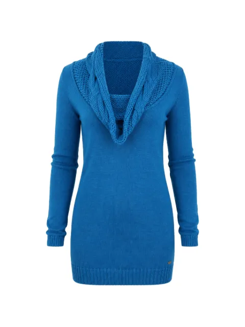 Costume National cable-knit cowl-neck sweater Blue COS12083