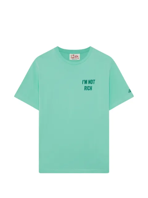 MC2 Saint Barth slogan-print cotton T-shirt Green PRL000201615L
