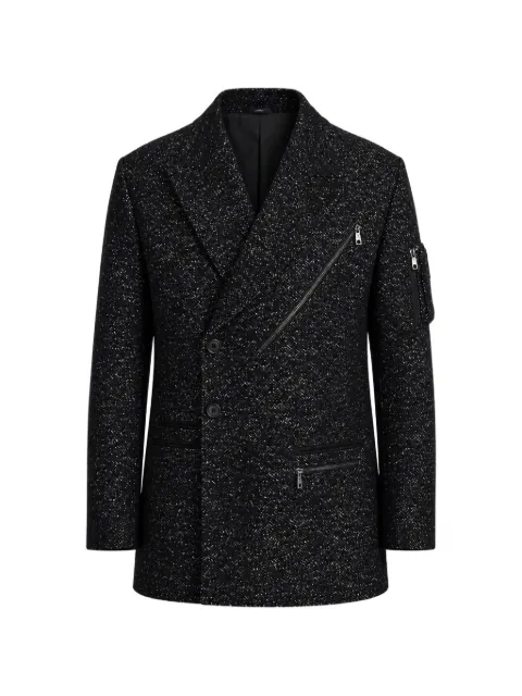 Dolce & Gabbana flecked double-breasted blazer Black JKT3342