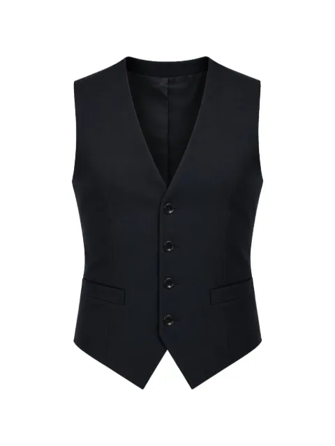 Dolce & Gabbana button-fastening waistcoat Blue G7175T