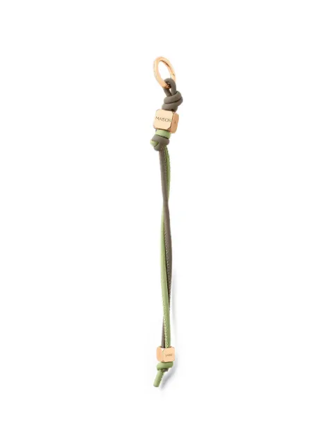 MAISON de SABRÉ leather wristlet charm Green CUBE