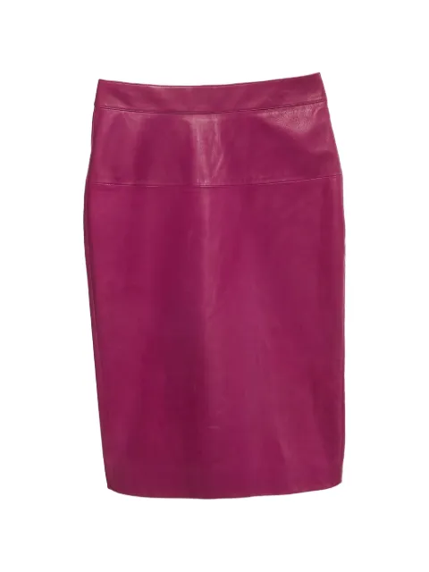 Tom Ford Vintage leather pencil skirt Pink 1346783
