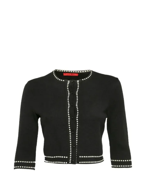 Carolina Herrera Vintage CH knit short-sleeve cardigan Black 1315825