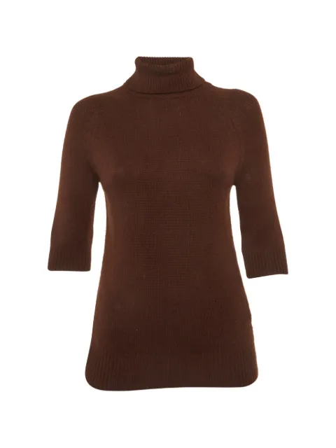 Celine Pre-Owned turtle-neck sweater Brown 1291859