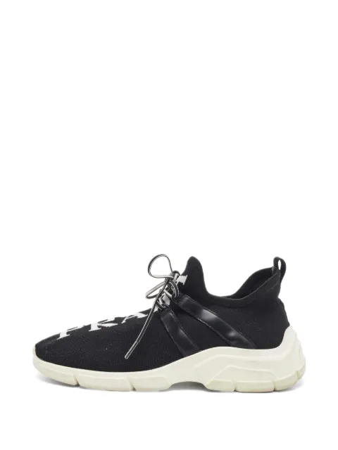Prada Pre-Owned knit low-top sneakers Black 1348580