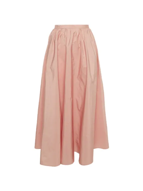Red Valentino Vintage gathered crepe maxi skirt Pink 1291058