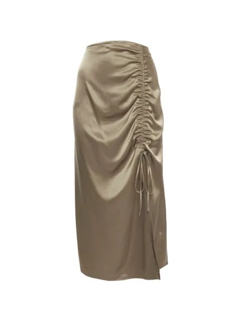 Polo Ralph Lauren Vintage ruched-detail maxi skirt Brown 1328916