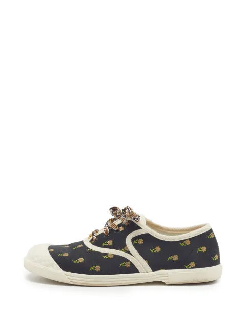 Valentino Garavani Pre-Owned Chromathon floral-print sneakers Black 1357735