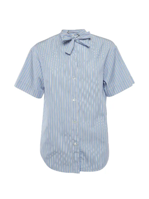 SANDRO Jacob neck-tie shirt Blue 1315342