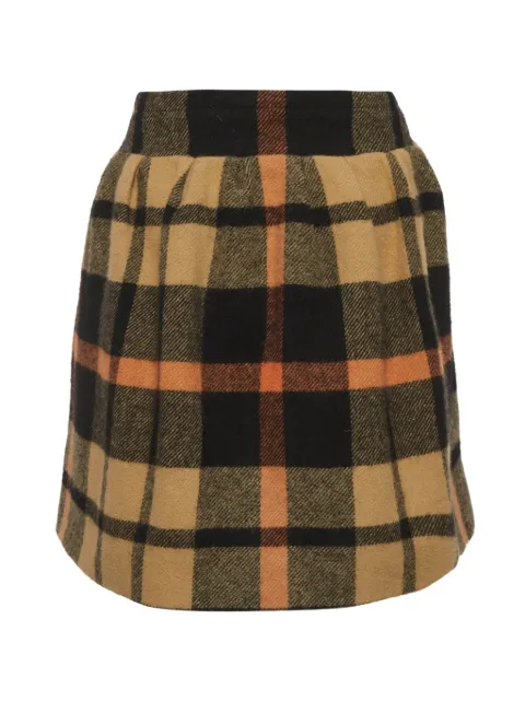 Sonia Rykiel Pre-Owned plaid pattern mini skirt Brown 1309860
