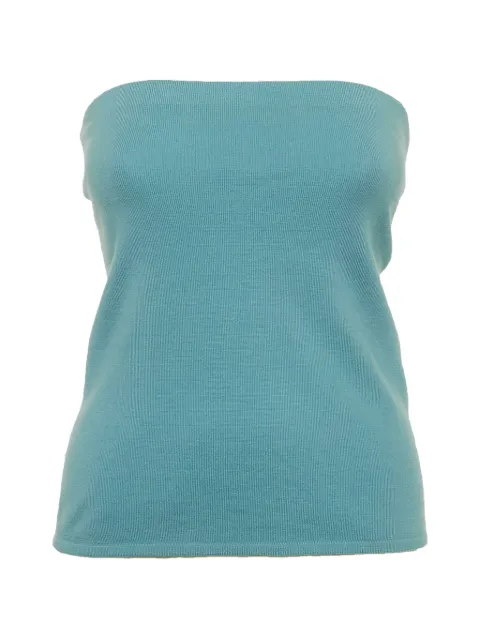 Ralph Lauren Vintage strapless cashmere tube top Blue 1309327
