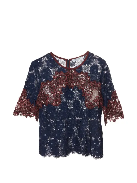 SANDRO floral lace blouse Blue 1332551