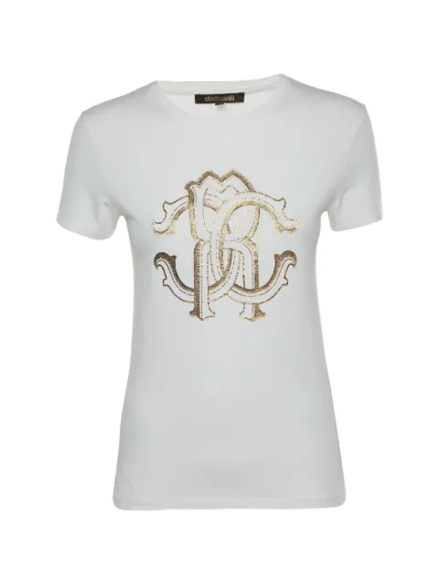 Roberto Cavalli Vintage logo-graphic crew-neck T-shirt White 1329046