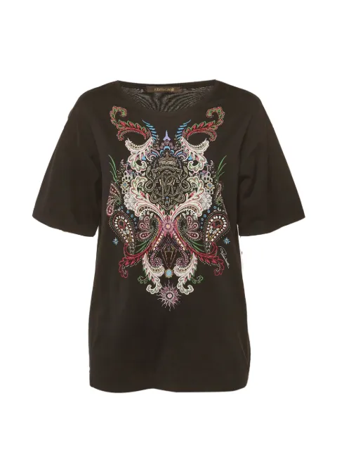 Roberto Cavalli Vintage printed oversized T-shirt Black 1301899