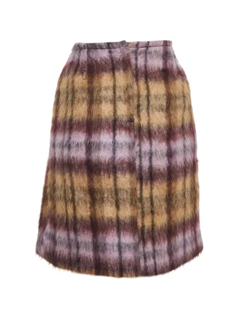 See By Chloé Vintage plaid-pattern mini skirt Neutrals 1293014