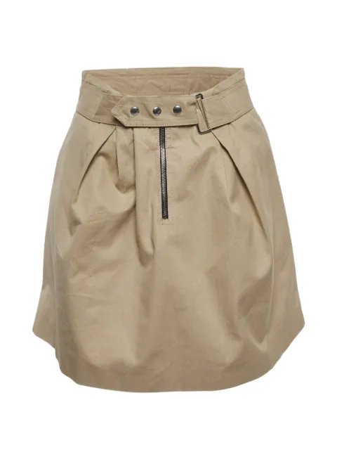 SANDRO belted gabardine mini skirt Neutrals 1316362