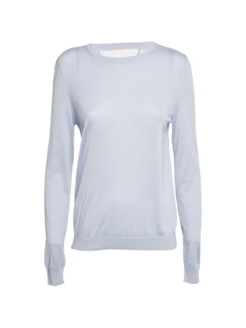 Red Valentino Vintage tulle trim sweater Blue 1266991