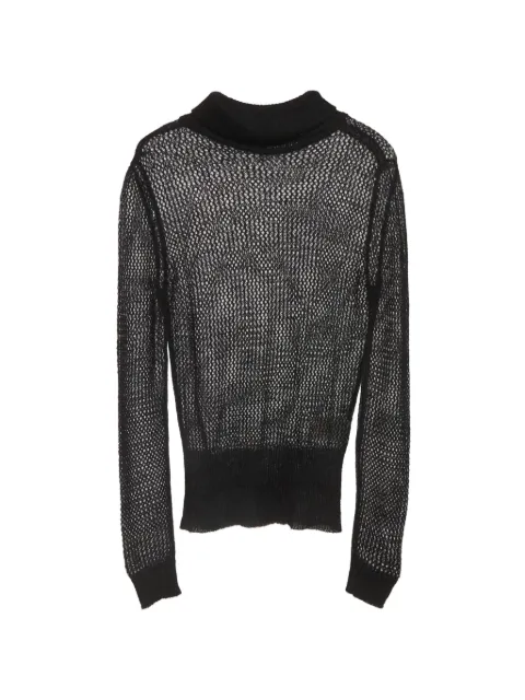 Gucci Pre-Owned open-knit sweater Black 1293121