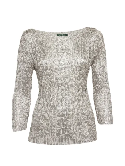 Ralph Lauren Vintage cable-knit sweater Silver 1309304