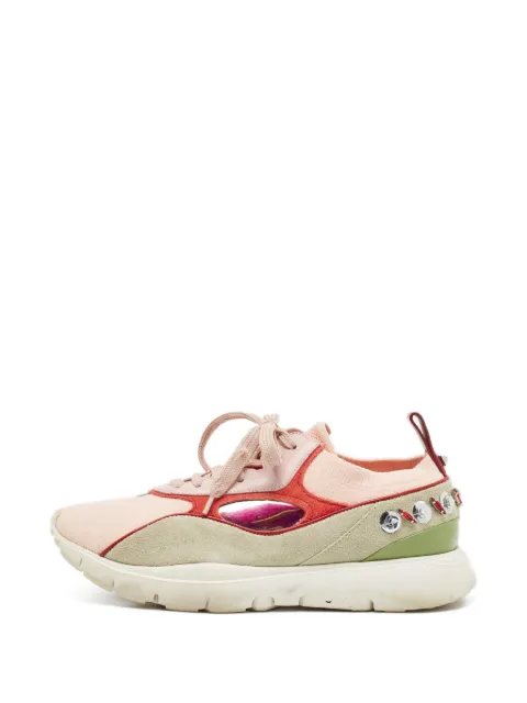 Valentino Garavani Pre-Owned Heroes lace-up fastening sneakers Pink 1338897