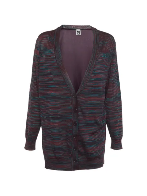 Missoni Pre-Owned button-fastening knit cardigan Purple 1340678