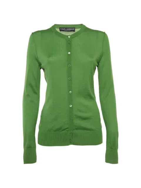 Dolce & Gabbana Pre-Owned fine-knit cardigan Green 1315834