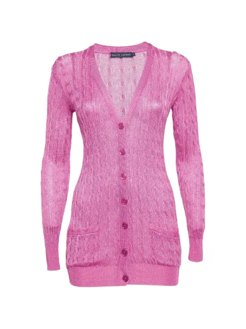 Ralph Lauren Vintage cable-knit cardigan Pink 1309319