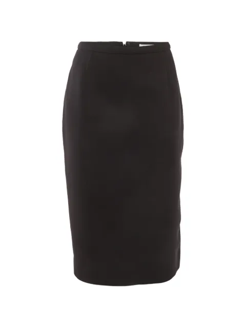 Christian Dior Pre-Owned gabardine pencil skirt Black 1316392