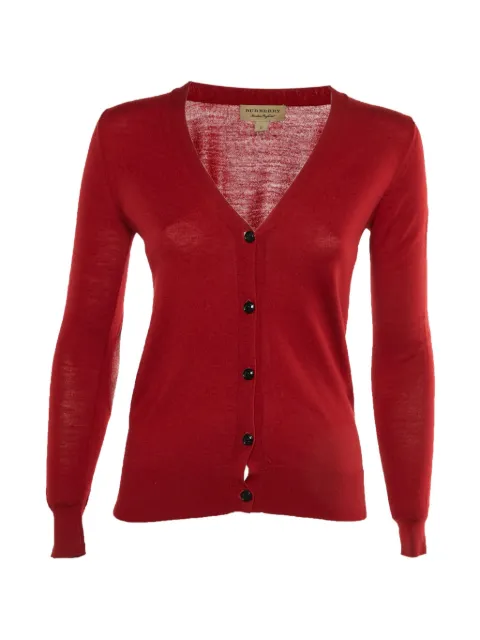 Burberry Pre-Owned elbow-patch cardigan Red 1323447