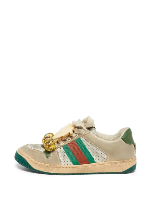 Gucci Pre-Owned Screener nubuck sneakers Neutrals 1304786