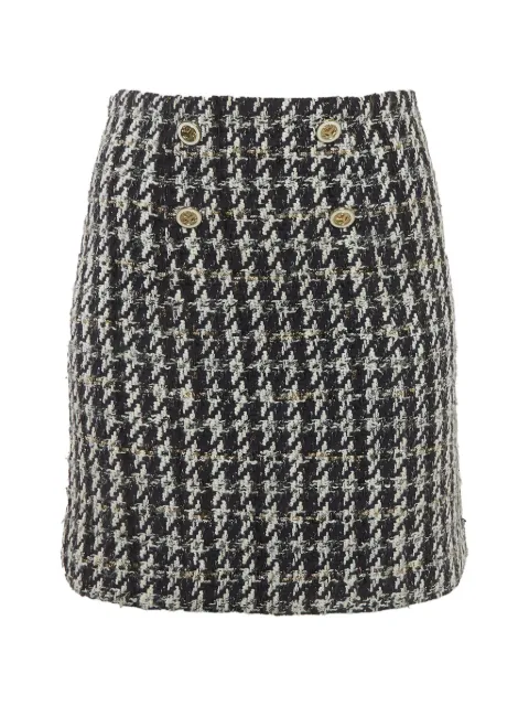 SANDRO tweed button-detail mini skirt Blue 1279815