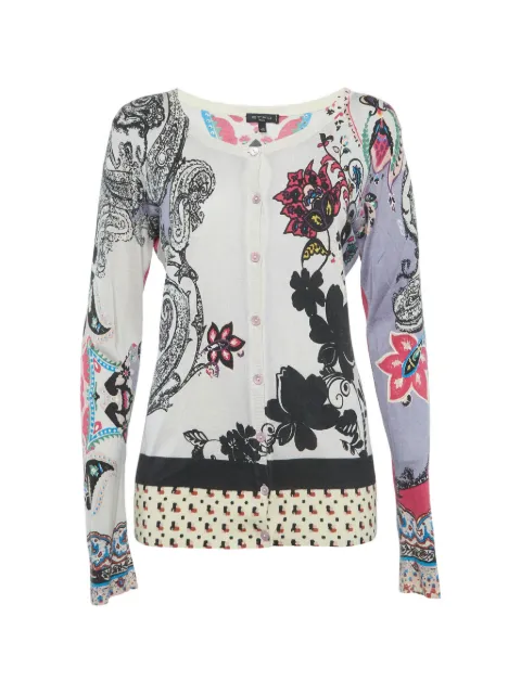 Etro Pre-Owned paisley print knitted cardigan Neutrals 1304795