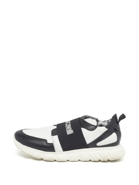 Roberto Cavalli Vintage logo-print strap sneakers White 1302086