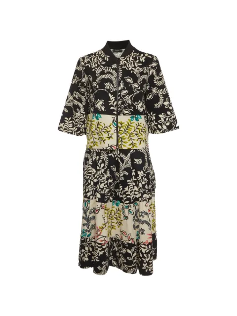 424 leaf-print jacket and skirt set Black 1329381